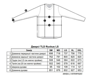 Джерсі TLD RUCKUS LS RIDE TEE [BOLTS CARBON] 